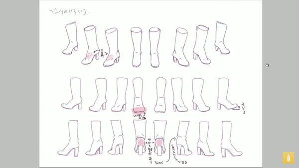 お絵かき講座パルミー 夏割開催中 靴を描く時 想像で適当に描いてる方 いませんか 絶対おさえておきたい頻出のモチーフ ヒール ブーツ スニーカーについても詳しく解説 靴の描き方や 足の構造をしーっかり学んでいきましょう Ume先生の