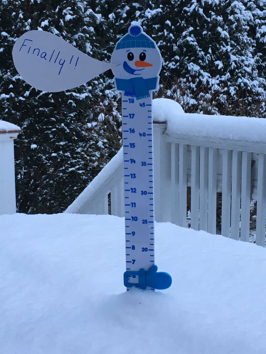 TracyButlerABC7's tweet image. My husband sent me the #snowtable report this morning!  How does the snow, or sun, look where you are?