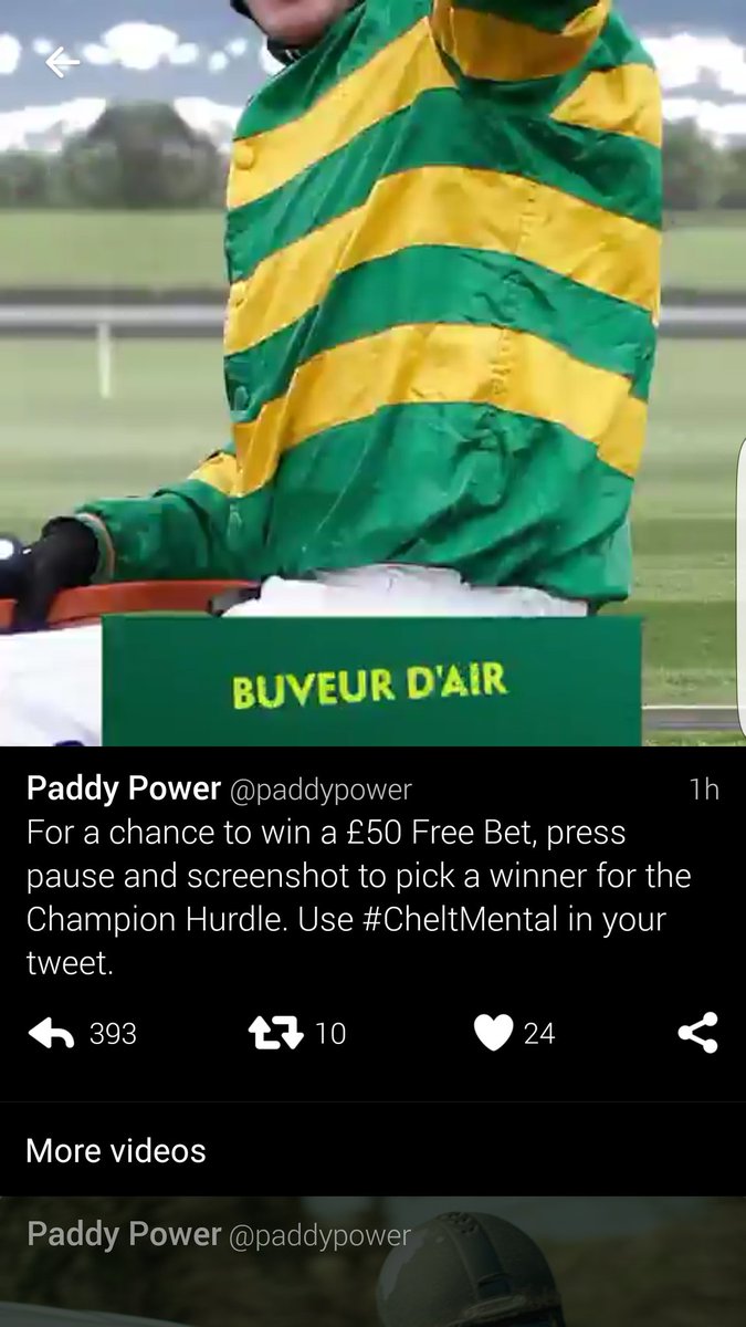 mcallistercal's tweet photo. @paddypower #CheltMental https://t.co/WczH5Ym62L