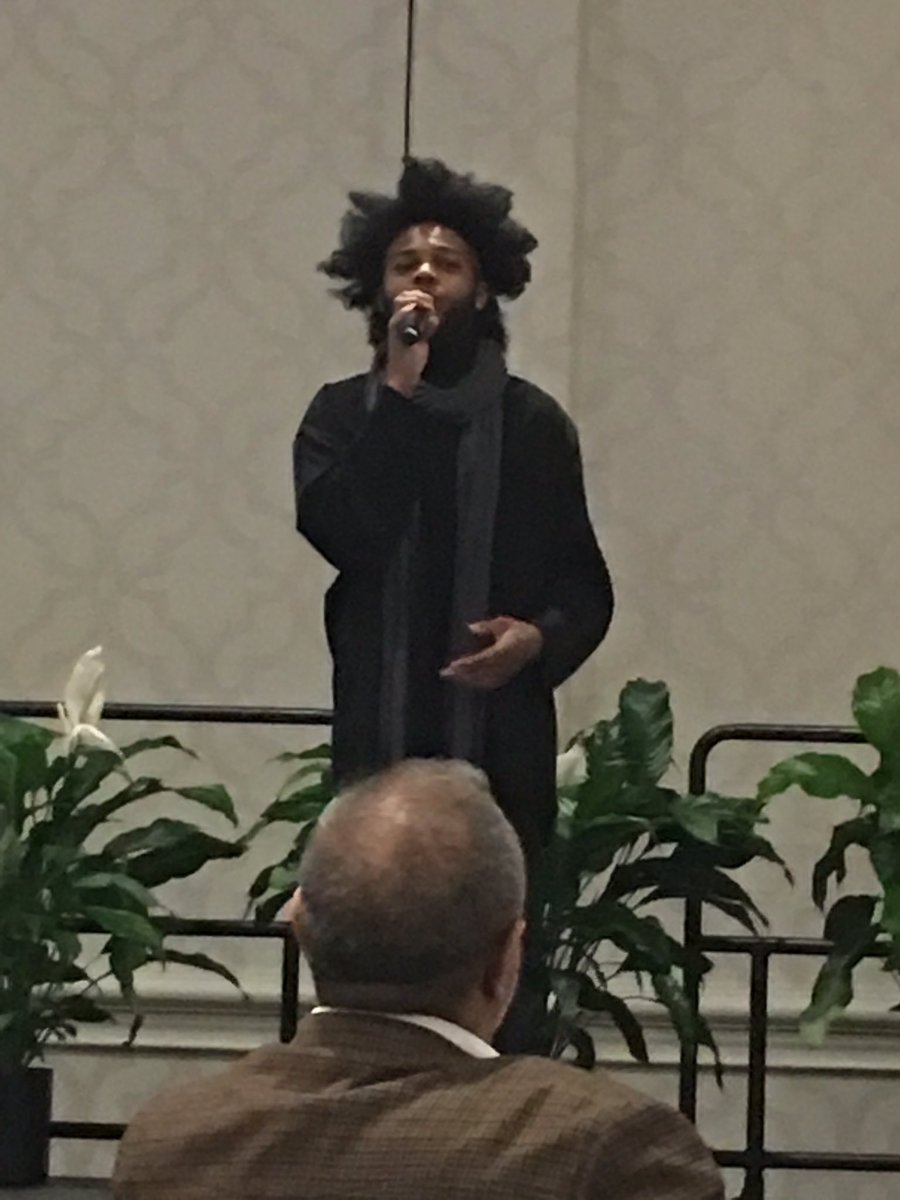 SabelKayla's tweet photo. #PlainTalkNOLA #QuentinAlexander What a voice! https://t.co/xcUo1qWEw6