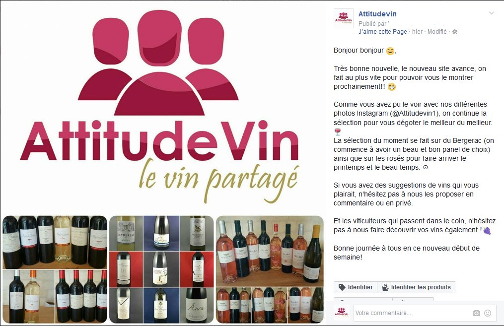 Venez nous suivre sur Instagram et Facebook où l'on est un peu plus présents pour le moment #wine #wine #plaisir #partage #Attitudevin