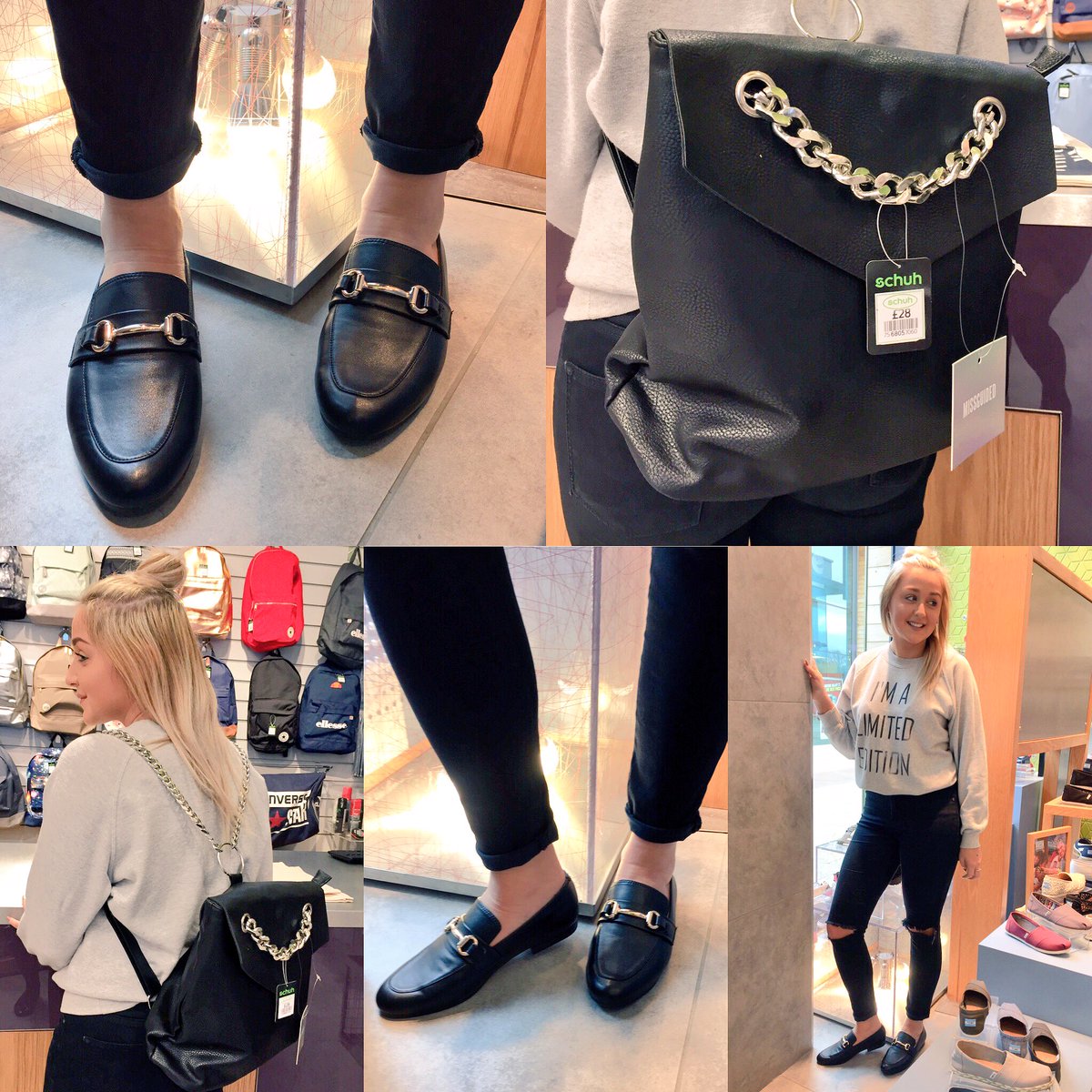 ShopWhiteley's tweet photo. #spottedat @schuh - Gucci style loafers without the price tag. Pair with this @Missguided backpac for easy cool 😎 #whiteleyshopping #schuh https://t.co/7H5H0fb9xN