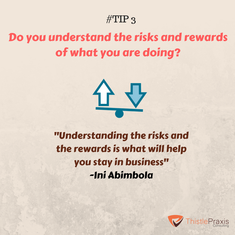ThistlePraxisNG's tweet photo. #Risks vs #Rewards: Have you weighed them? #TipTuesday.
#BusinessToday.
#BizReflections.
#BizLearnings.
#IneedtoKnow.
#Tips. https://t.co/zBfwKpBRBO
