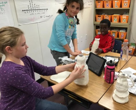 3rd graders bring learning about ancient Greece to life by making their own functional (and beautiful) amphorae #AbingdonES
