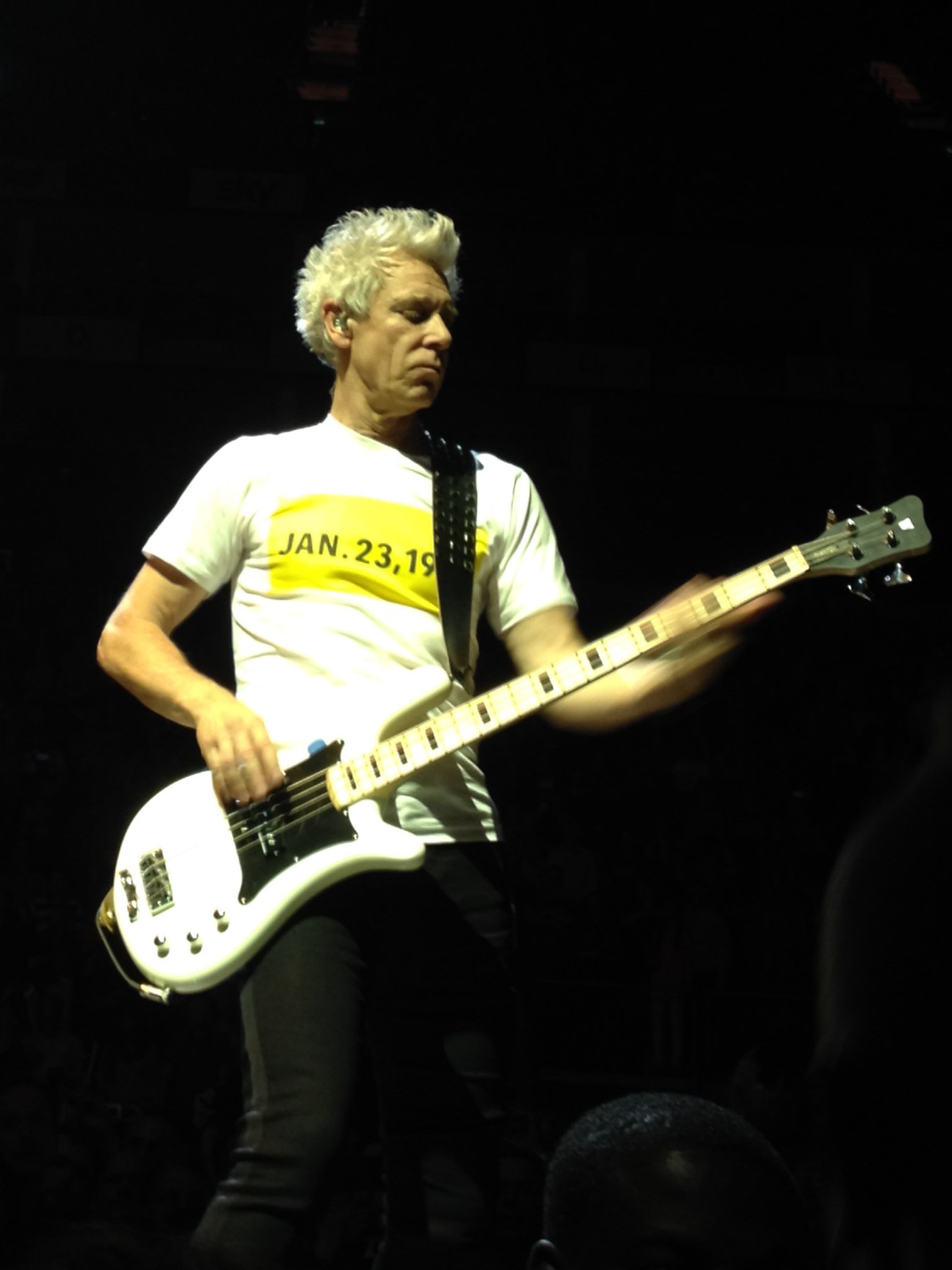 Happy Birthday Adam Clayton! Here\s a picture I took of the coolest bassist in rock: 