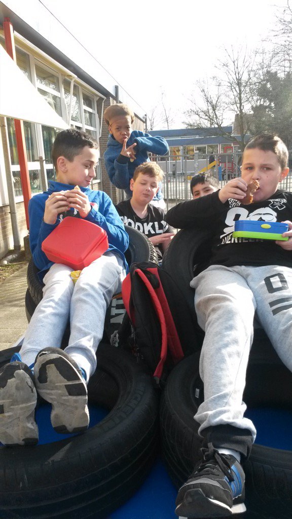 Chillen in de zon.