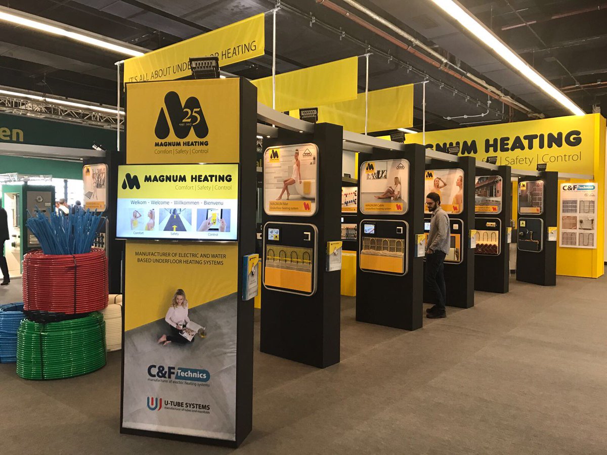 The #ISH has opened it’s doors! Our team is ready for your visit. 
“It’s all about underfloor heating”  

Hall 6.1 – D92