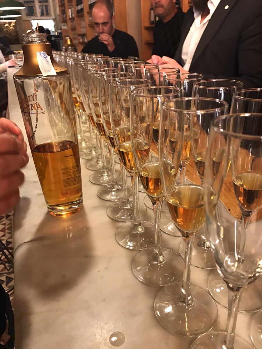 Mice en place for our welcome drink to all our guests today in Jerez #champagnecocktail