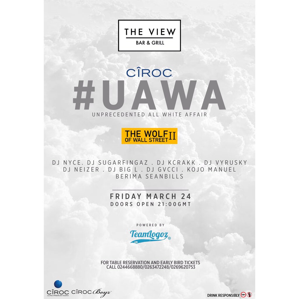 djnycegh's tweet photo. Will be @theviewkumasi for the #Ciroc #UAWA #WOWS2 on March 24 https://t.co/m2ZPyXjjov