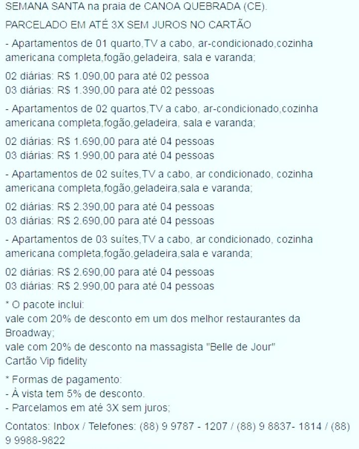 greenparadisea's tweet photo. SEMANA SANTA,  parcelamos 3X sem juros,  Aproveite! https://t.co/ynv7jHBWuA