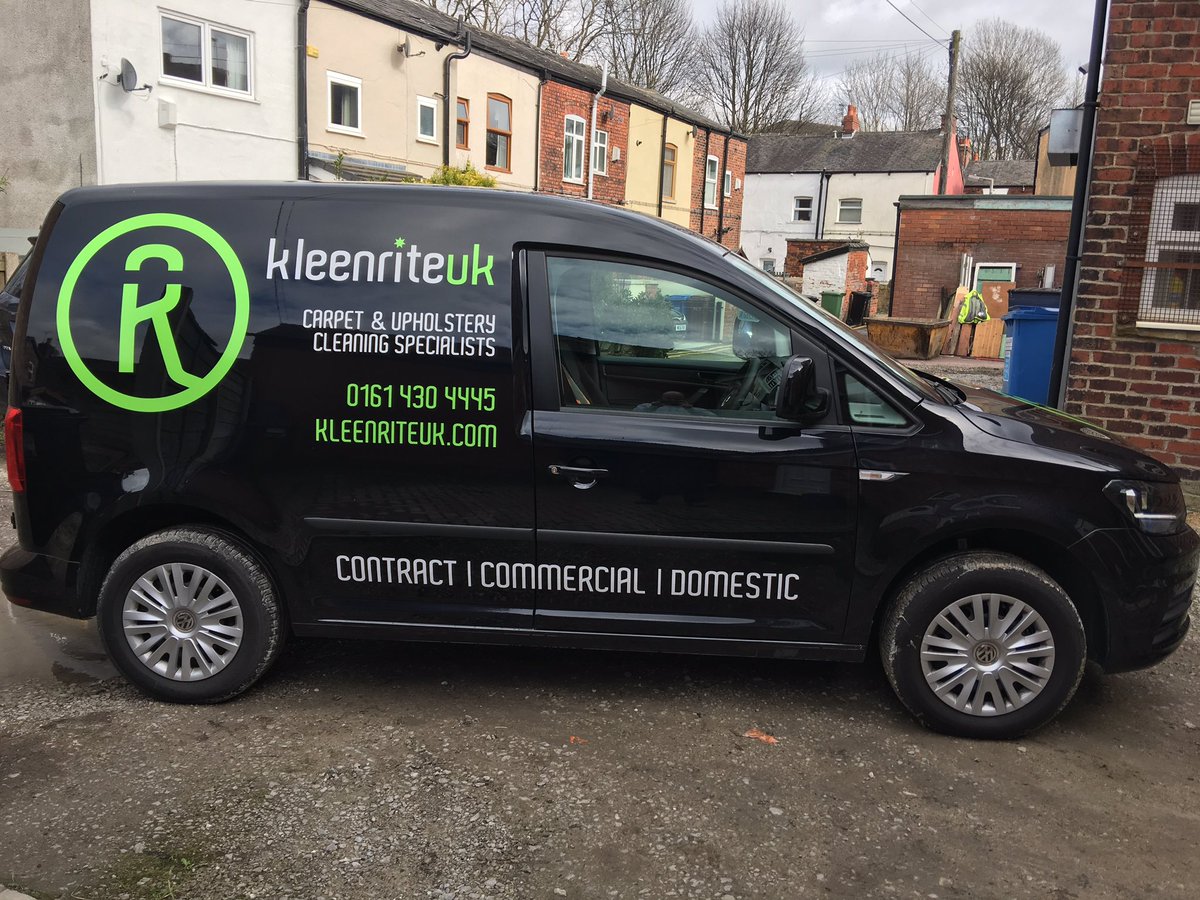 Wefitgraphics's tweet photo. First of the @KleenriteUK vans on the road today #vangraphics #decals https://t.co/o0Zr1esdbC