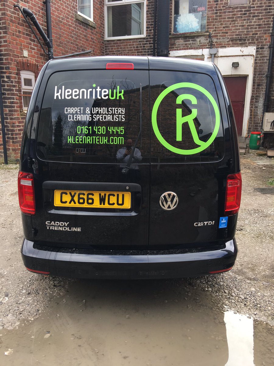 Wefitgraphics's tweet photo. First of the @KleenriteUK vans on the road today #vangraphics #decals https://t.co/o0Zr1esdbC
