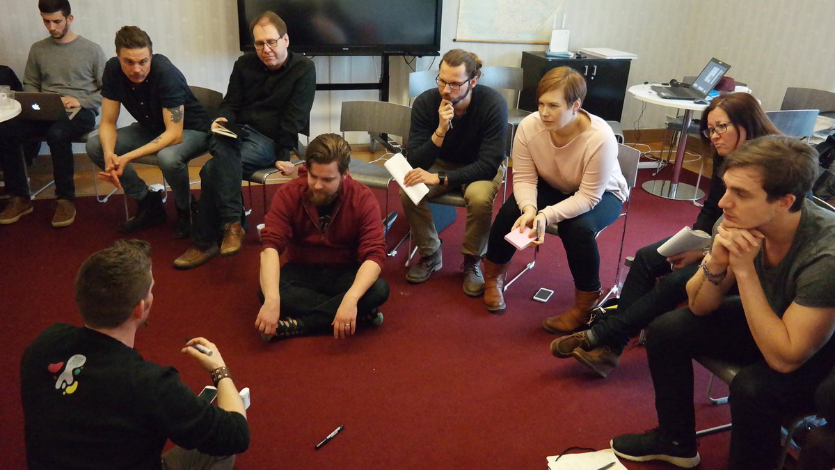 xedu_co's tweet photo. An intensive (almost monumental ๐) workshop on #DesignThinking by @EstevePannetier & @TimmerbackaAnu. UX-roadmap for #xEduSpring17 is here! https://t.co/s7U07W0roZ