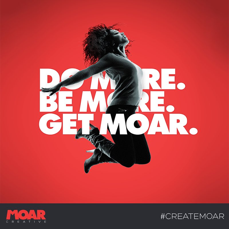 MOAR_Creative's tweet photo. Push the limits. Exceed expectations. In a world where people try to fit in, stand out. https://t.co/crkE5Jjg9q #CreateMOAR https://t.co/5IBgjzZzfZ