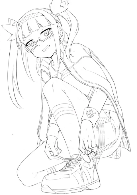 選抜も近いのでチア絵を描きたい。 