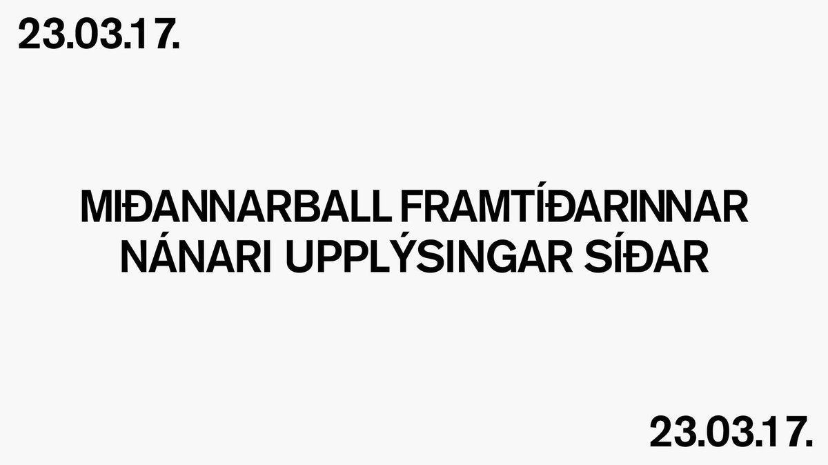 Framtíðin tweet media