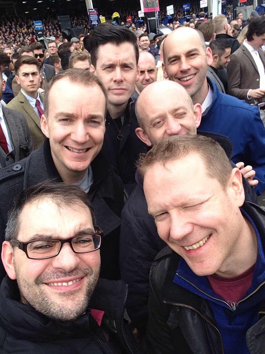 cearrbach's tweet photo. #RPCheltFest #tweet4tips Day 1 with the lads https://t.co/qdn2wS8OBl