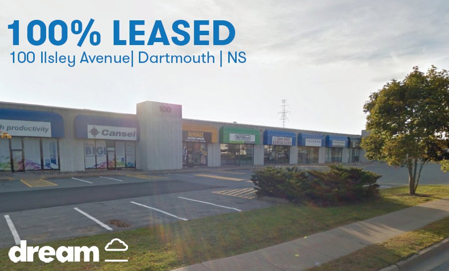 100 Ilsley Avenue located in Burnside Industrial Park is now 100% leased! Visit dreamleasing.ca for a complete list of available units.