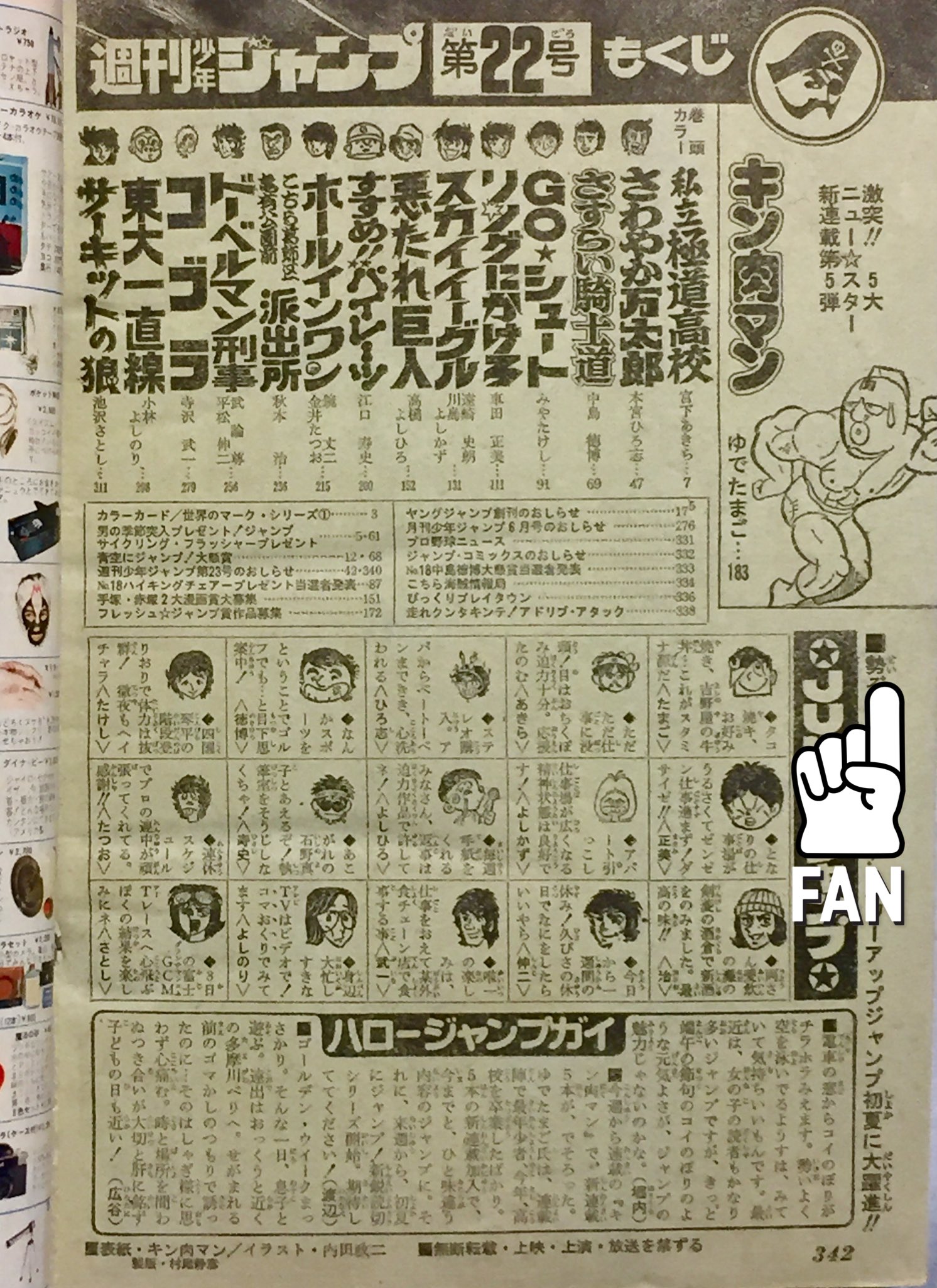 キン肉マン初掲載少年ジャンプ1979年2号赤塚賞準入選受賞作