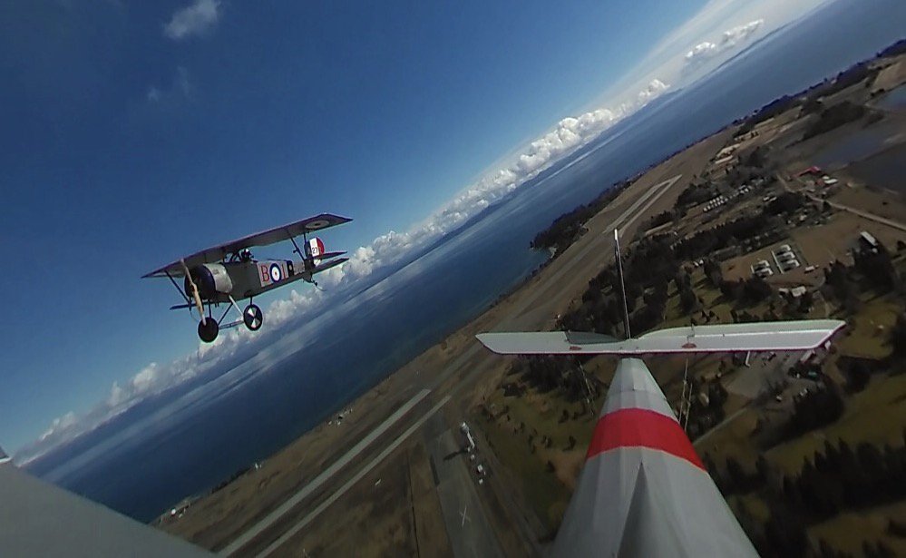 RCAF_ARC's tweet photo. And they're off...
Pilots take to the air to prepare for Vimy Flight and the 100th anniversary celebrations!
#VIMY100 #RFCC100 #RCAF https://t.co/Mkeqlmxb2z