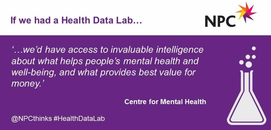 NPCthinks's tweet photo. Leading charities like @CentreforMH have backed a call to @Jeremy_Hunt to trial a #HealthDataLab https://t.co/MKjEz78929 https://t.co/Ef2NzJ84Pu