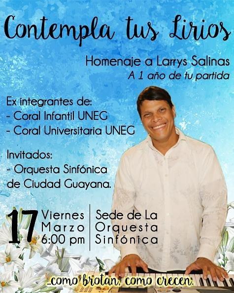 franmirlis's tweet photo. Homenaje a nuestro Ángel y padre. De parte de tus hijos #coralinfantilintegradauneg , acompañamos en este tributo. https://t.co/WPCbnu3Zp5