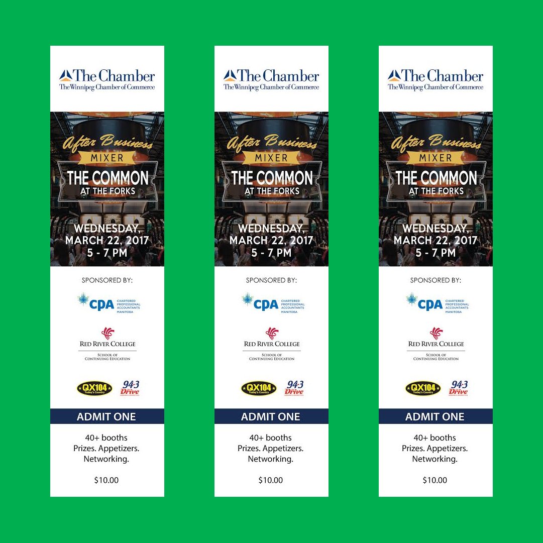 GOBusiness_'s tweet photo. We're giving away 3 @TheWpgChamber business mixer tickets for FREE! Tag 2 Winnipeg companies and @GOBusiness_  in a tweet to WIN! https://t.co/lFGe2gd1de