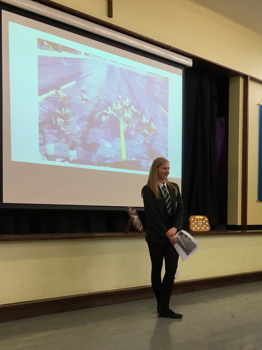 Victoria shares her swimming experience with St Mary's pupils, organised by the Sports Council #inspiring