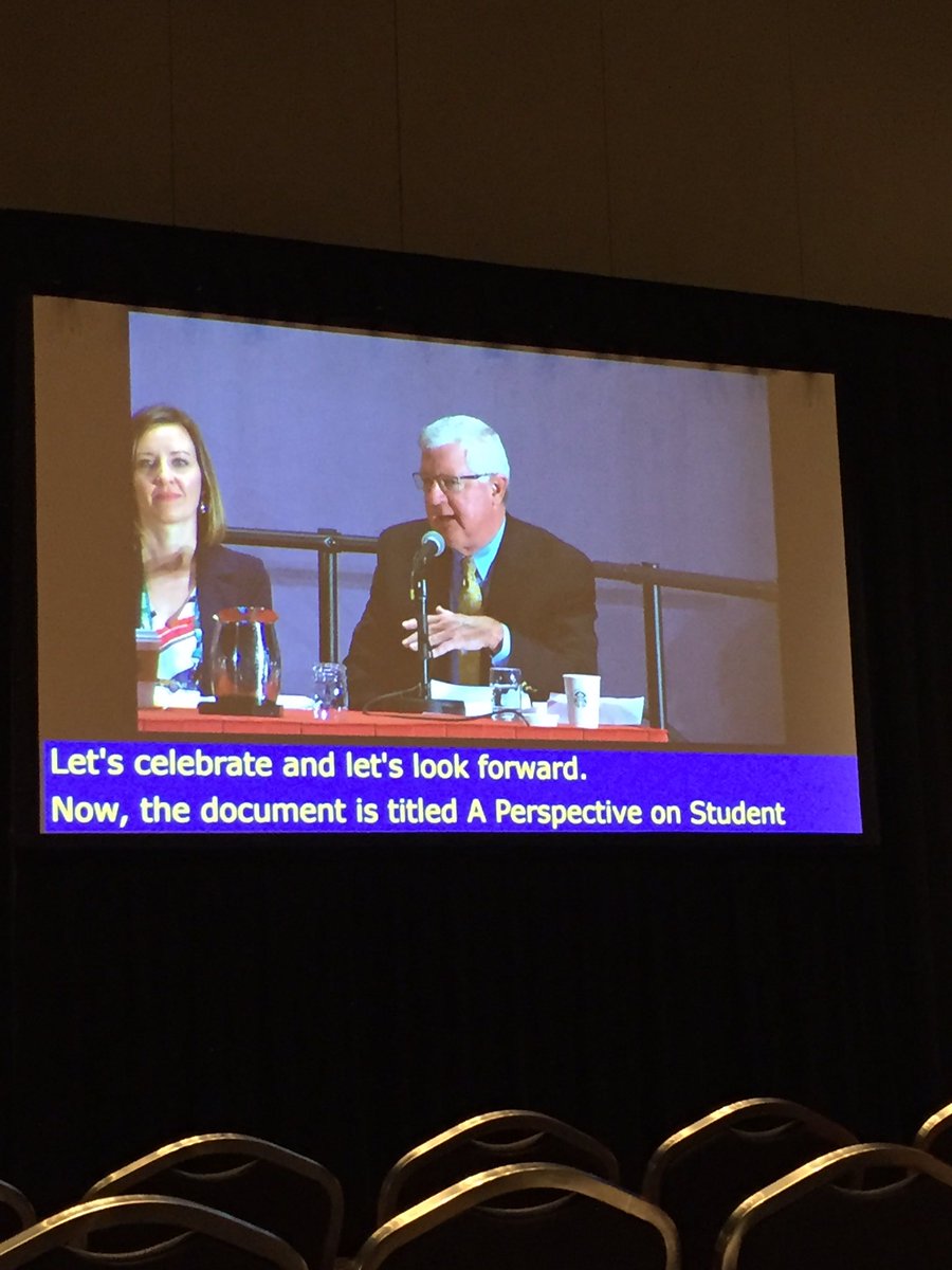 thearachel's tweet photo. It's George Kuh live and in person talking about a Student Personnel Points of View #NASPA17 #saicon #sppv https://t.co/FEdTgxH5or