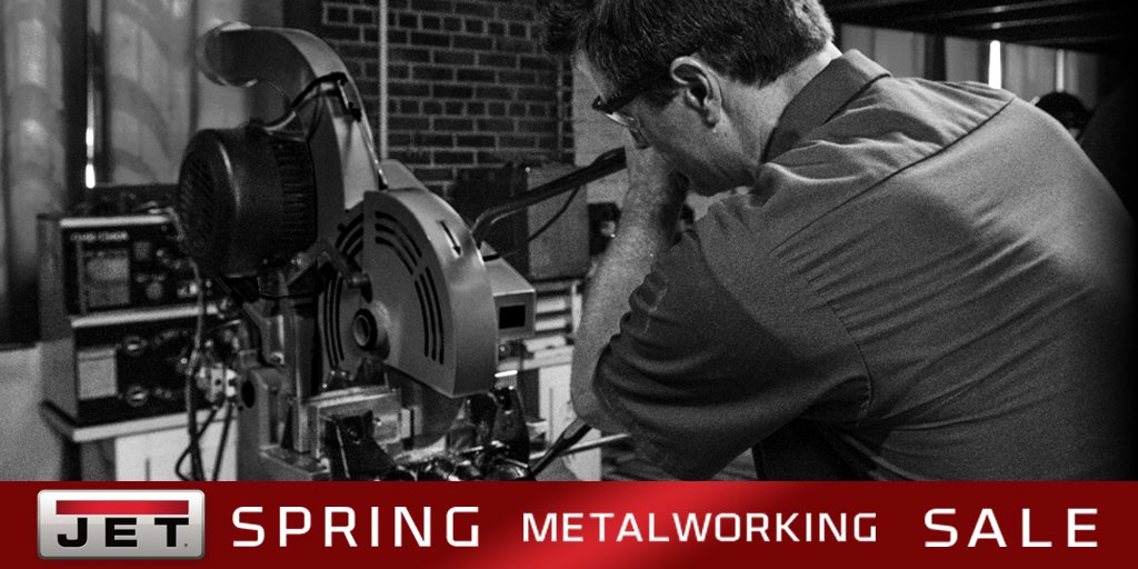FastoolNow's tweet image. It may be cold outside, but the @JET_Industrial Spring Metalworking Sale is 🔥🔥! Save 10% on Metalworking machines! bit.ly/2lWO8T7