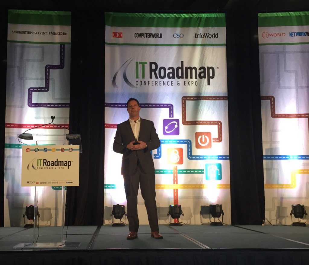 mdclose's tweet photo. @ErikGiesa presenting the keynote at #ITRCHI . The future of Identity Defined Networking.  @TemperedNW https://t.co/VinJFXBggI