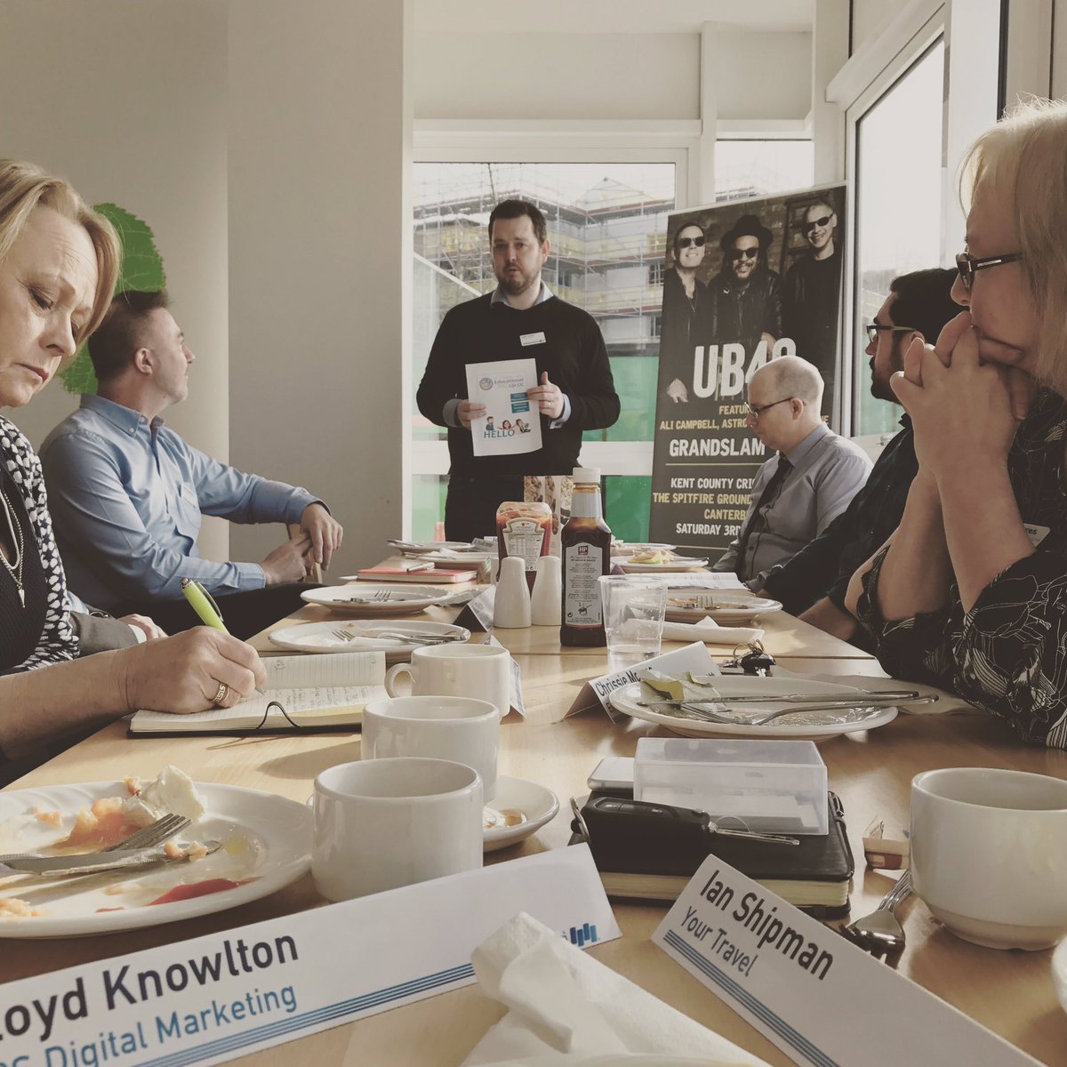 4NetworkingKent's tweet image. Great meeting in Canterbury this morning with @yourtravelco @aPropertyMattR @KPSDigitalMktng - Even @UB40OFFICIAL made an appearance! 😮 #4N