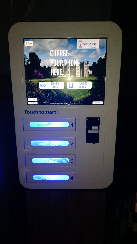 We now have a <a href="/QuikCharge/">QuikCharge</a> phone charging kiosk in our Derby Bar so guests can safely keep their phones topped up!