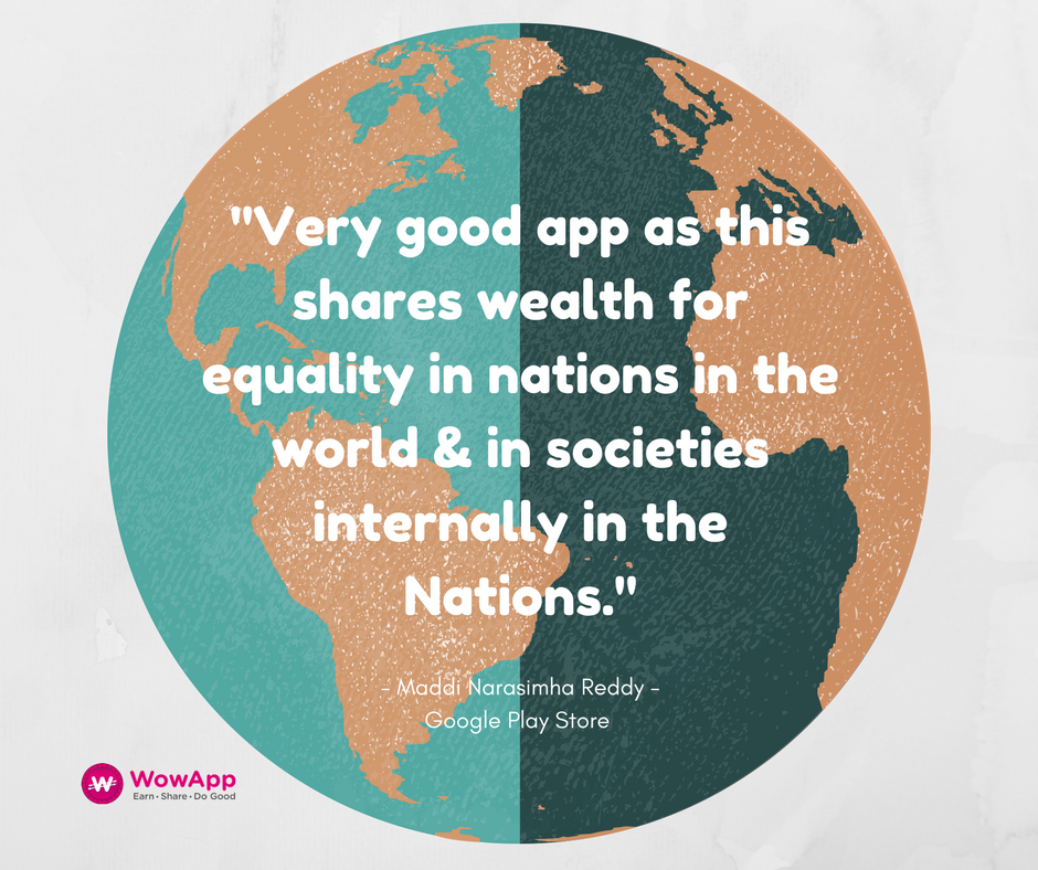 WowAppOfficial's tweet photo. #FightAgainstIncomeInequality #MakeADifference #ShareWithWowApp #WowAppNetwork #Wowism #MemberReview #WowAppMember #Earn #Share #DoGood https://t.co/17oGIn275E