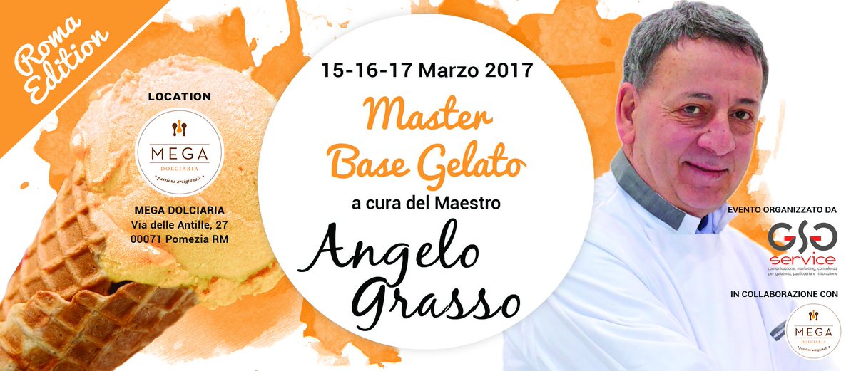 Riparte domani da Roma il tour di Master Base Gelato con #AngeloGrasso: tre giorni di lezioni sull'arte del gelato 🍦 goo.gl/yVoa9r