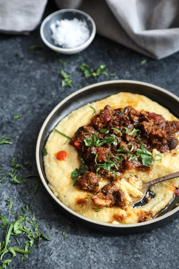 PhoebeLapine's tweet photo. NEW: Harissa Mushroom Bolognese with Creamy Coconut Polenta!@AOLLifestyle #ad #smartmade #inspiredbyYOU https://t.co/wQkQTpA5II https://t.co/kcUZSI3BUn