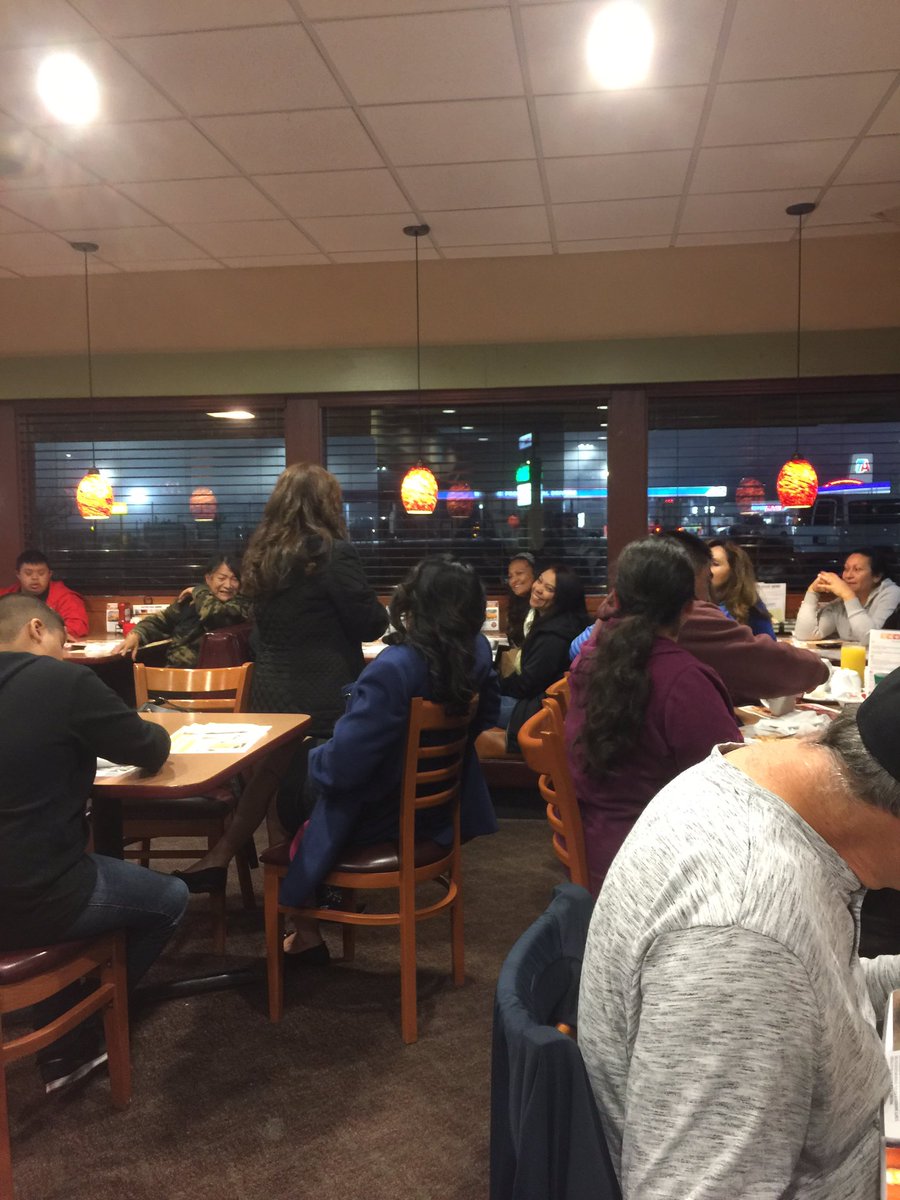 JudyMark1's tweet photo. Group of individuals with developmental disabilities and their family members on their way to Sacramento.  Breakfast in Bakersfield. https://t.co/W7GKN9VBkO