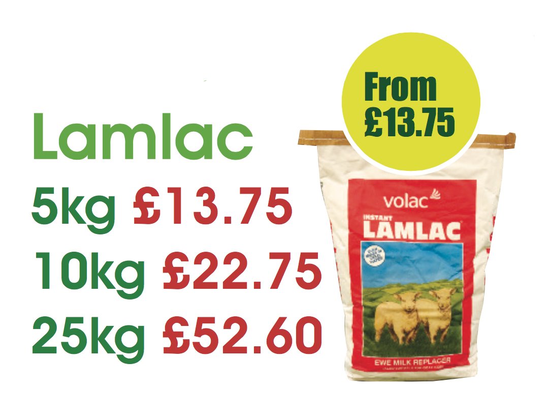 Lamlac from only £2.10 per kilogram #lambing #Ewe #Milkreplacement