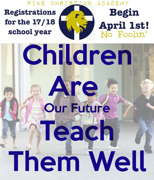 PCAWaverlyOH's tweet photo. Registrations for the 2017/2018 School Year begin April 1! EdChoice Scholarship Applications for K-4th graders must be returned by April 25! https://t.co/ZMVS0ag3GW