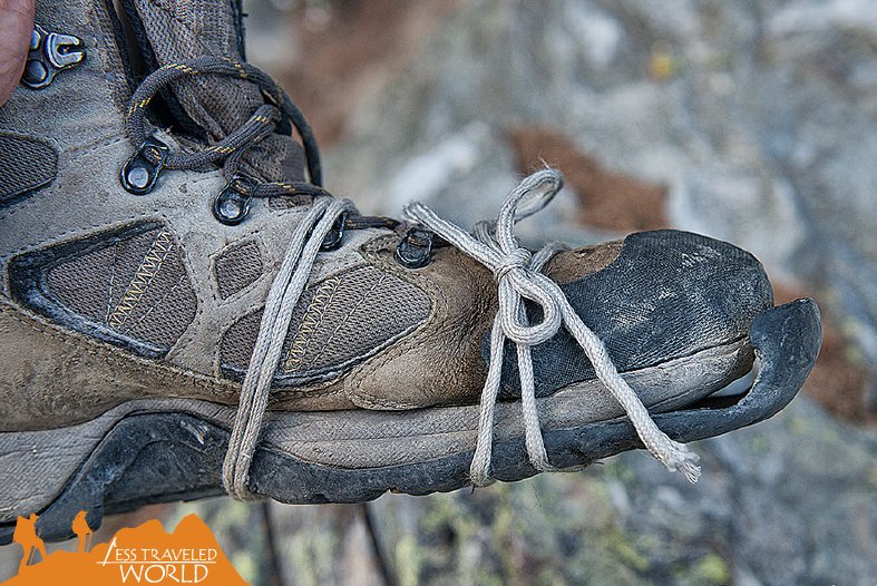 My #boots destroyed by the #HauteRoute and Europaweg, #Zermatt, #Switzerland #trekking #hiking #travel #Europe #lesstraveledworld #outdoor