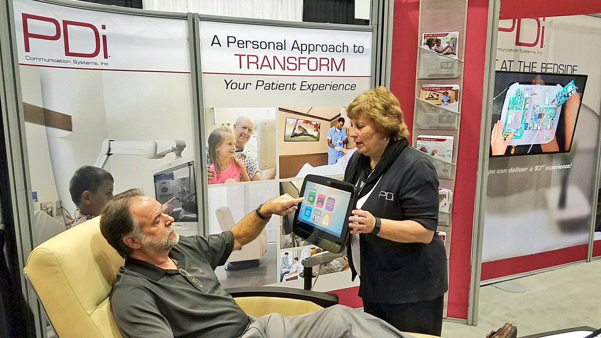 PDiTV's tweet photo. Test out a personal patient experience with our technology today at our booth #608 at #pdcsummit #ashepdc #ashe. https://t.co/JzP4VNbVdI