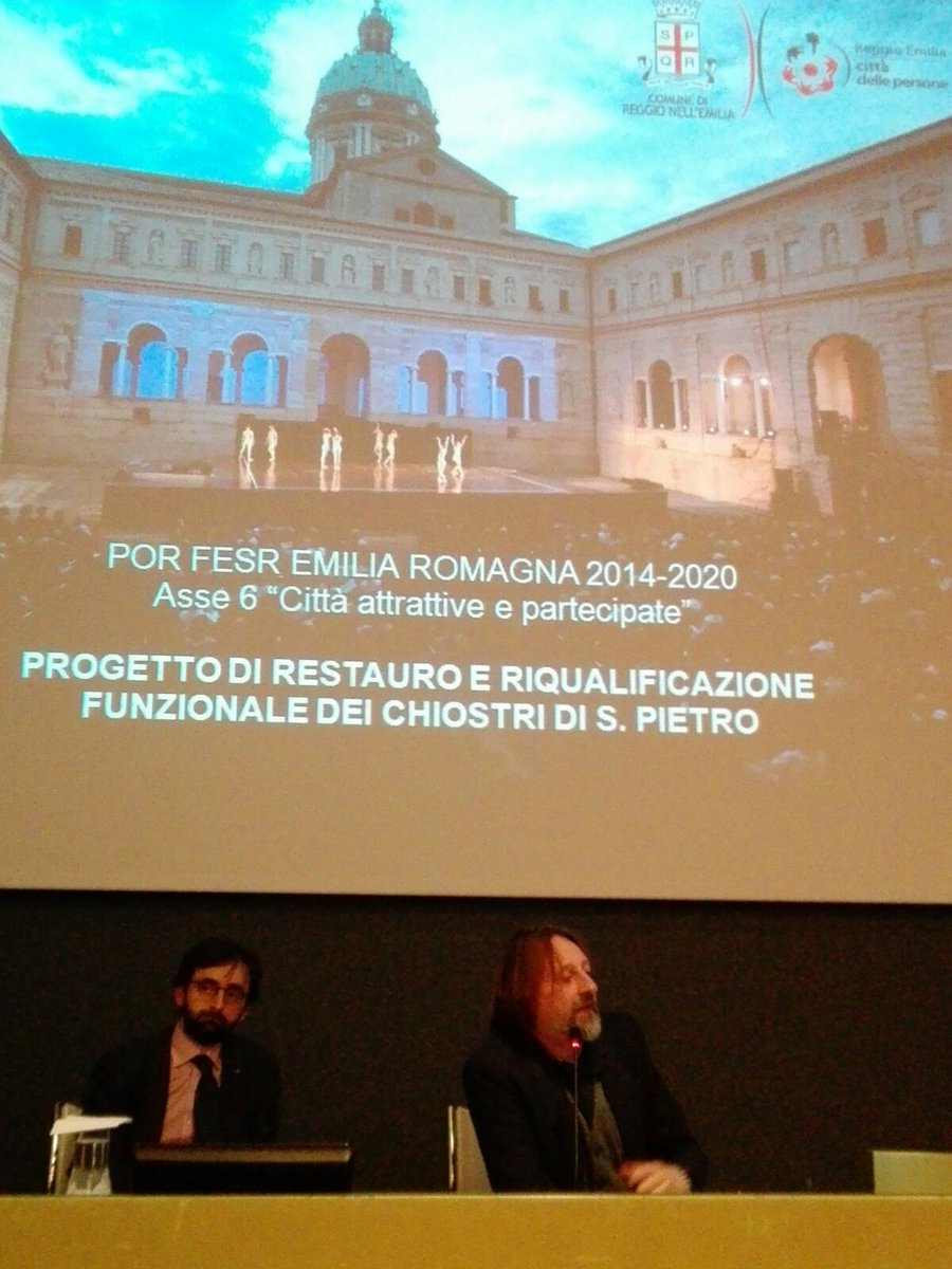 LabGov's tweet photo. Passato e futuro dei #chiostridisanpietro raccontati dall'architetto Massimo Magnani. #collaboratorioRE https://t.co/PAJTDOYEMt