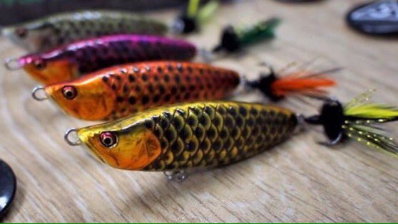Megafroxusa's tweet photo. The Arowana in all 4 colors!Available only @ https://t.co/ENRCXExT9J #bassfishing #fishing #topwater #snakehead #bass #handmade #handpainted https://t.co/DynEiCY9BL