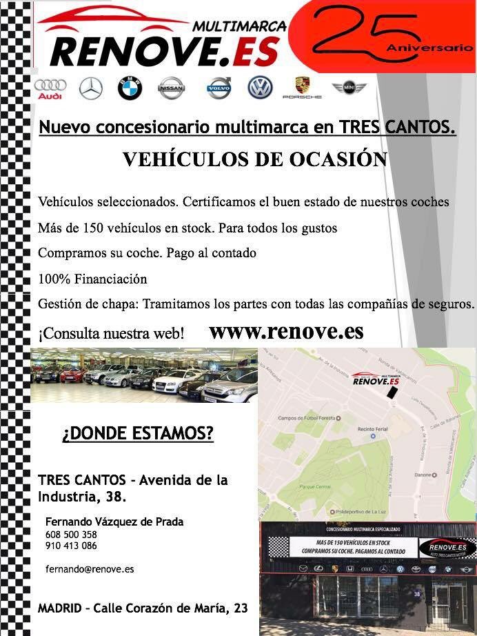 V6RENOVE's tweet photo. Visita nuestro nuevo concesionario multimarca situado en la AVENIDA DE LA INDUSTRIA 38, TRES CANTOS, MADRID. 🚗🚗🚗 https://t.co/50pgwCzzRa