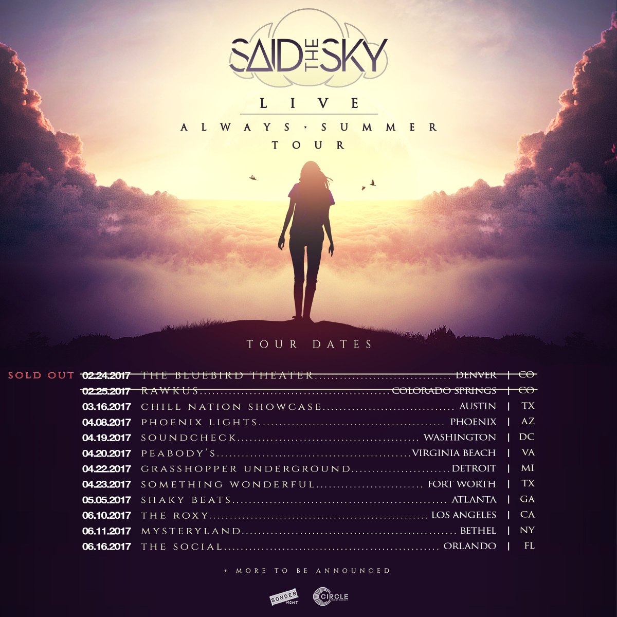 SaidTheSky's tweet photo. Always Summer Live ☁️☀️

more dates &amp; special guests TBA https://t.co/ekn1wRhYw0