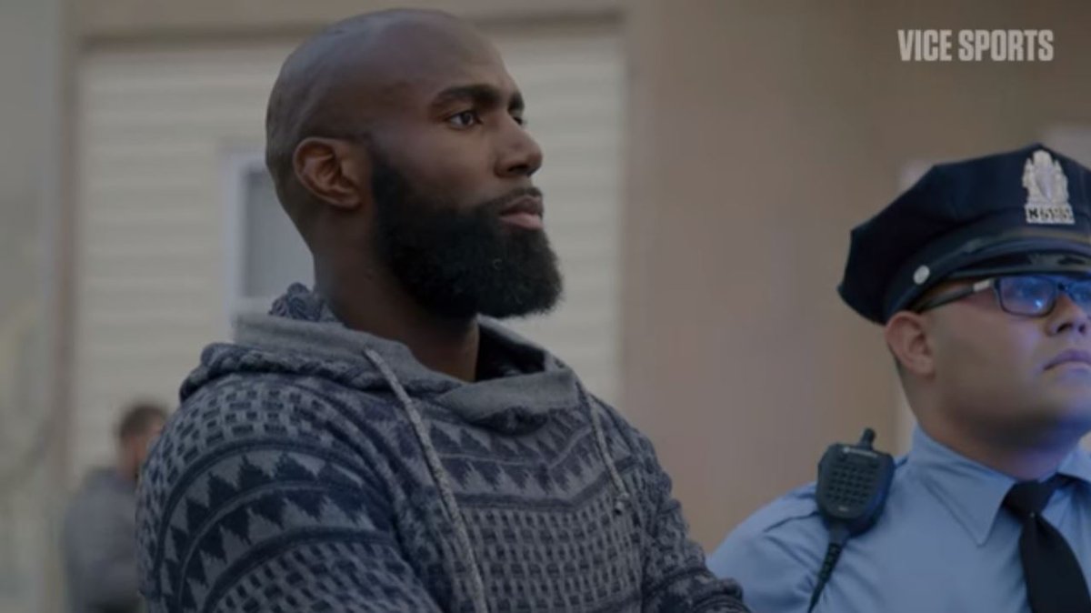 NBCPhiladelphia's tweet photo. Eagles Star Jenkins Does Ride-Along with Police in North Philadelphia for @vice Documentary: https://t.co/TGnhoeIkHp https://t.co/joIzwAG8hL