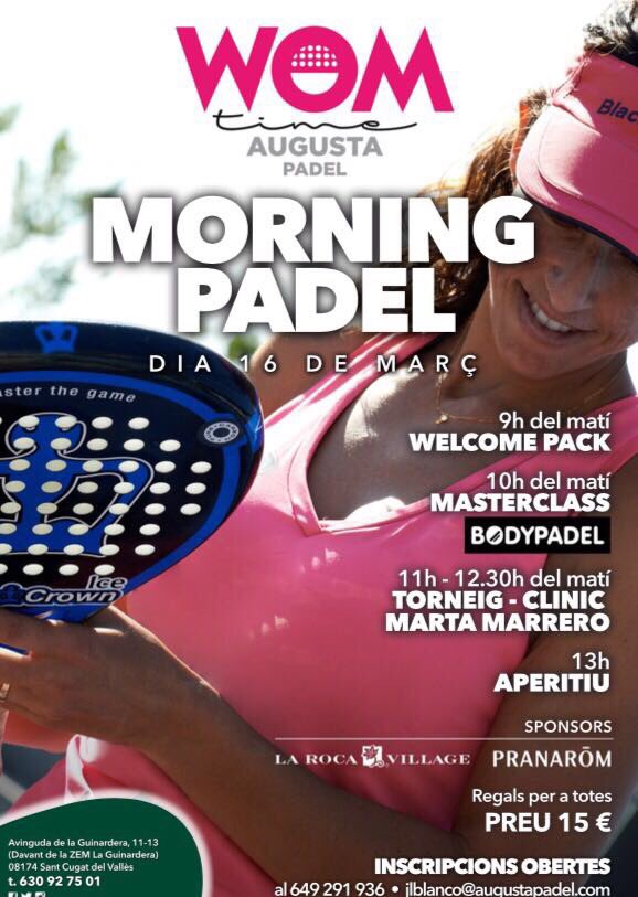 Ultimando detalles para nuestra M A S T E R C L A S S BODYPADEL® en Augusta Pádel de este jueves! 70  inscrit@s y muchas ganas! <a href="/PujalsSara/">sara pujals</a>