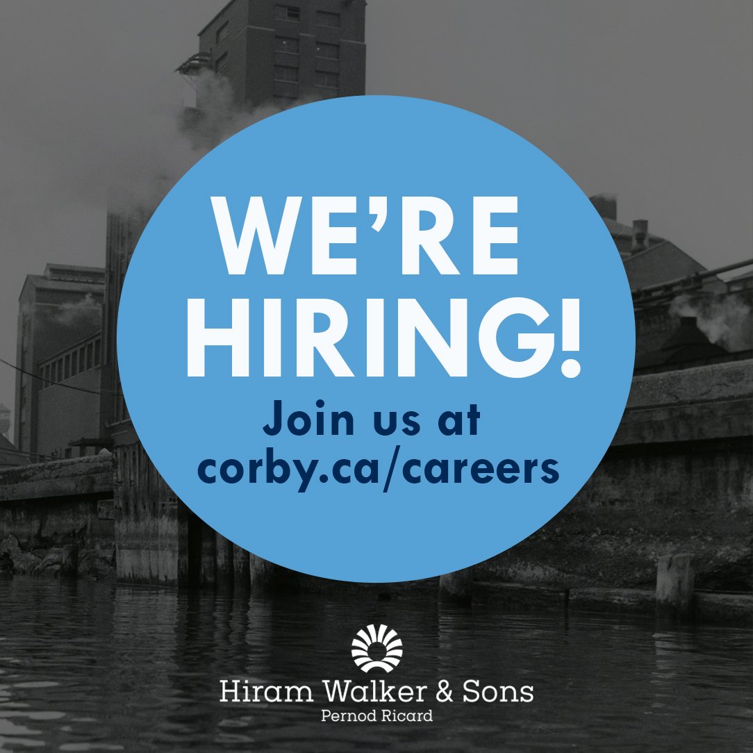 CorbySW's tweet photo. Join our finance &amp; accounting team! Hiring 10+ members at the #HiramWalker distillery in Windsor ON. See all #jobs: https://t.co/3NTJj7v23U https://t.co/RY3DgRwiWU