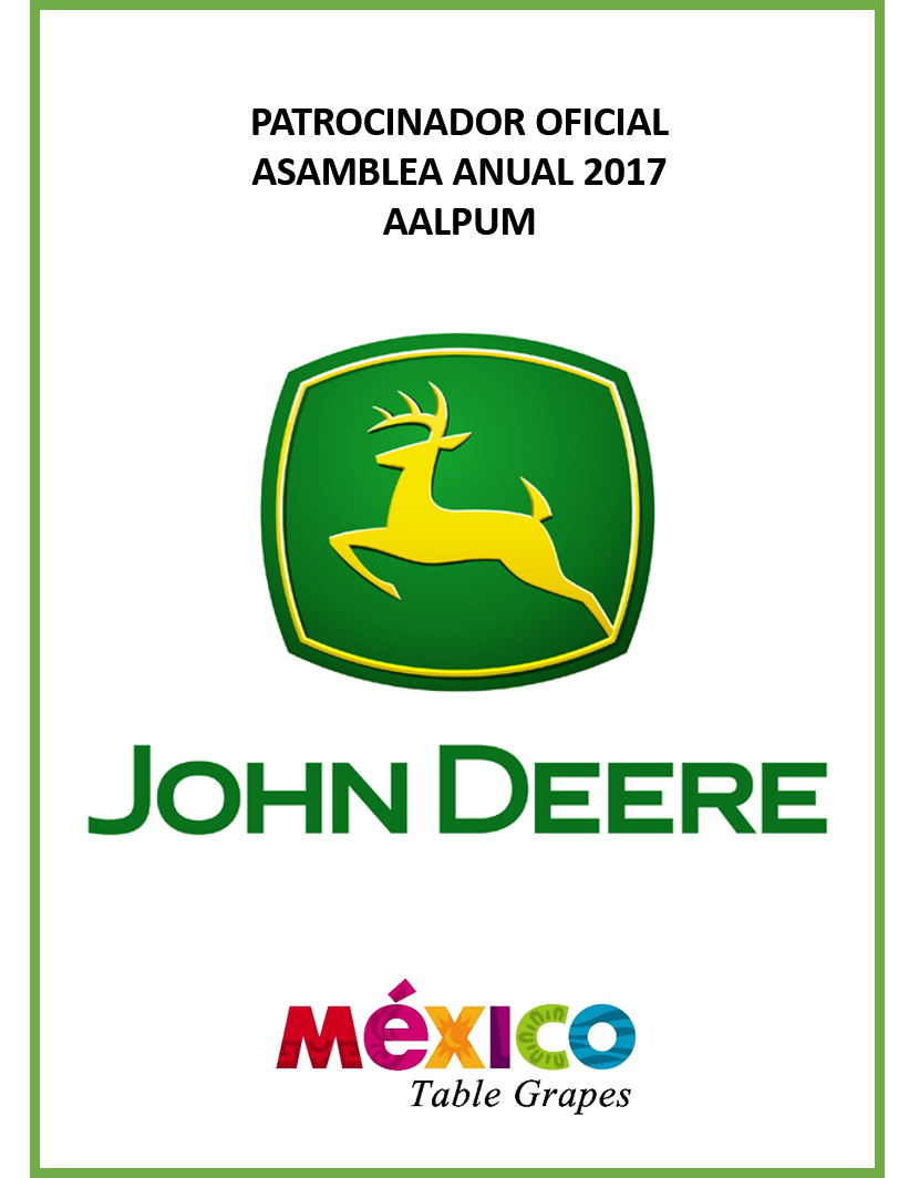 aalpumorg1's tweet photo. GRACIAS @JohnDeereMexico  POR SU PATROCINIO PARA LA REALIZACION DE NUESTRA ASAMBLE ANUAL. #AALPUM #UVAS #MEXICOGRAPES #GRAPESFROMMEXICO https://t.co/1gKmPIxDNA