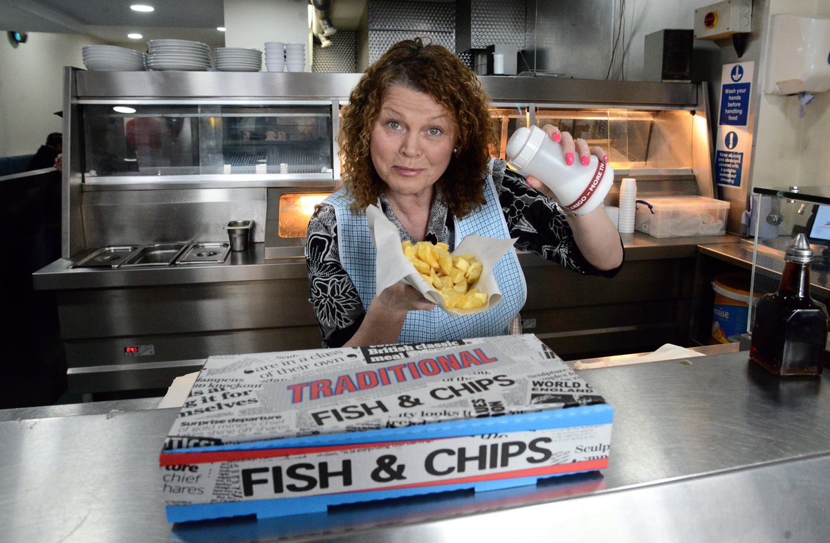 northernstage's tweet photo. We ate SO MANY (maybe too many...) chips at today's shoot at the Westgate Fish and Grill. Perfect warm up for #EastIsEast https://t.co/HIewiqktal